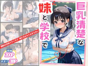 【巨乳清楚な妹】が可愛すぎたので、学校の更衣室でえっちした話【水彩みなも】  エロ画像533773